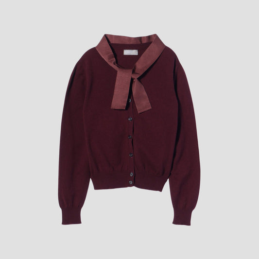 RIBBON CARDIGAN KNIT