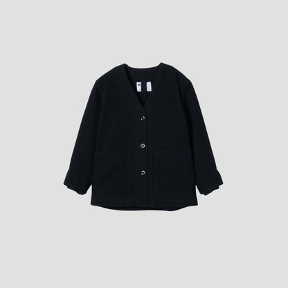 FELTED WOOL TWILL BLOUSON
