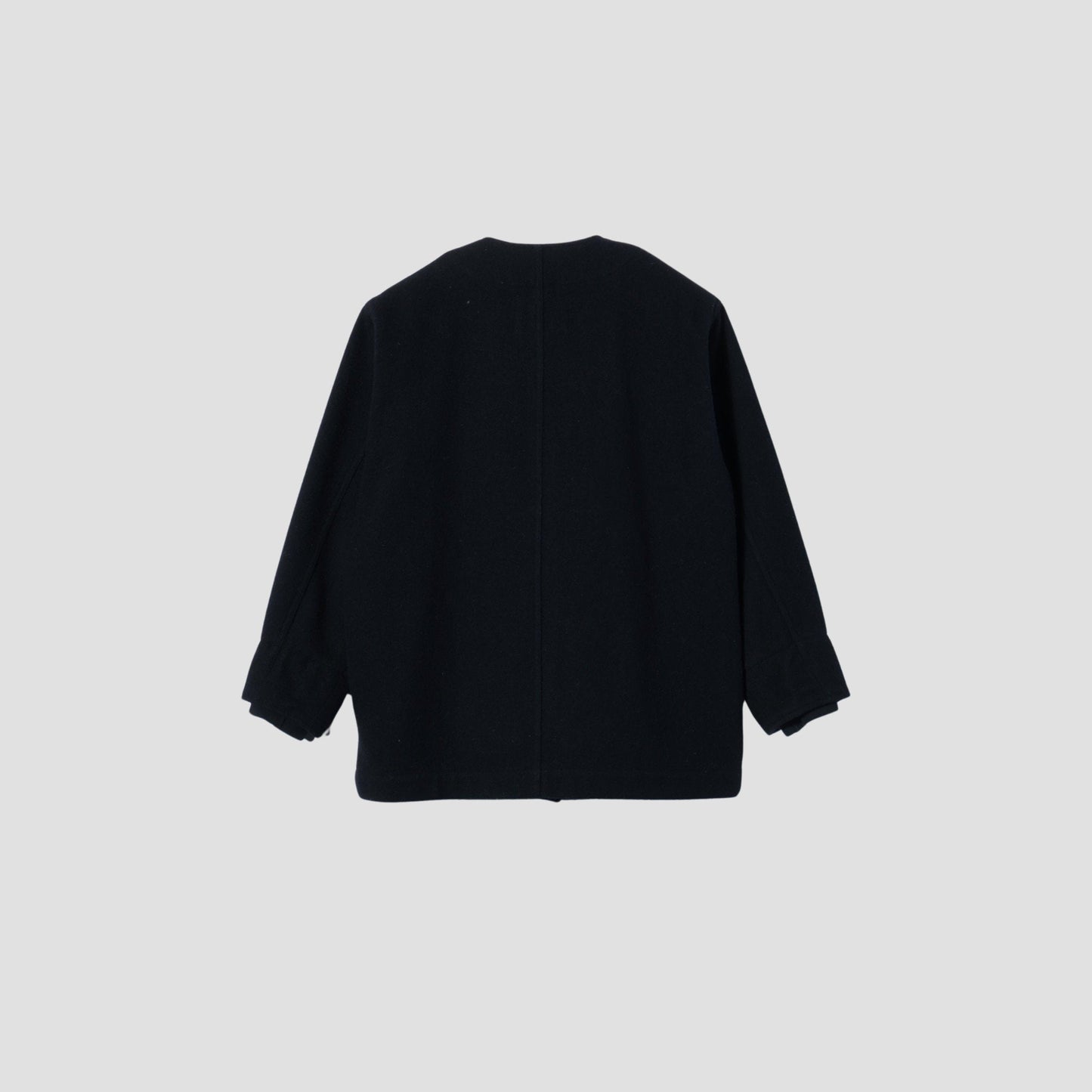 FELTED WOOL TWILL BLOUSON