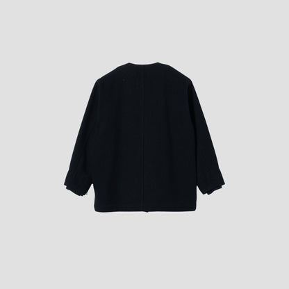 FELTED WOOL TWILL BLOUSON