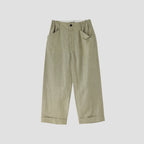 WOOL LINEN HOPSACK TROUSERS