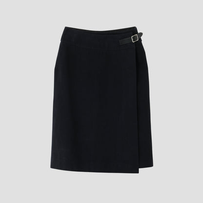 STRETCH MOLESKIN SKIRT