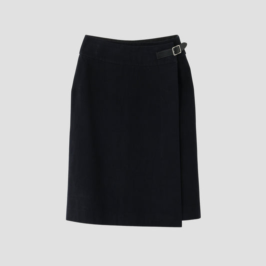 STRETCH MOLESKIN SKIRT