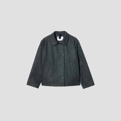 COARSE WOOL MELTON BLOUSON
