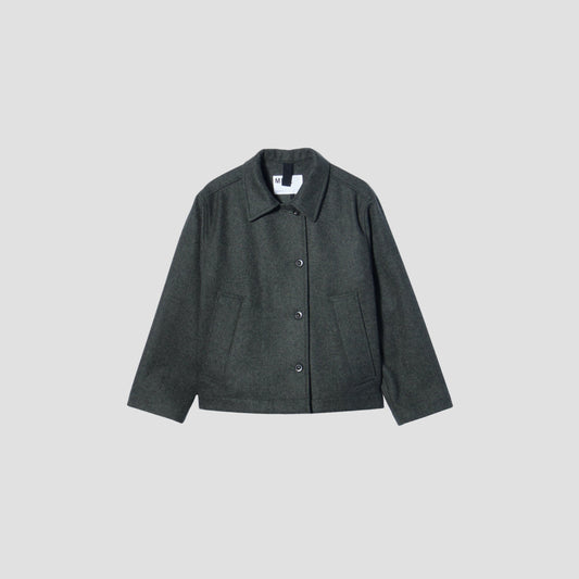 COARSE WOOL MELTON BLOUSON