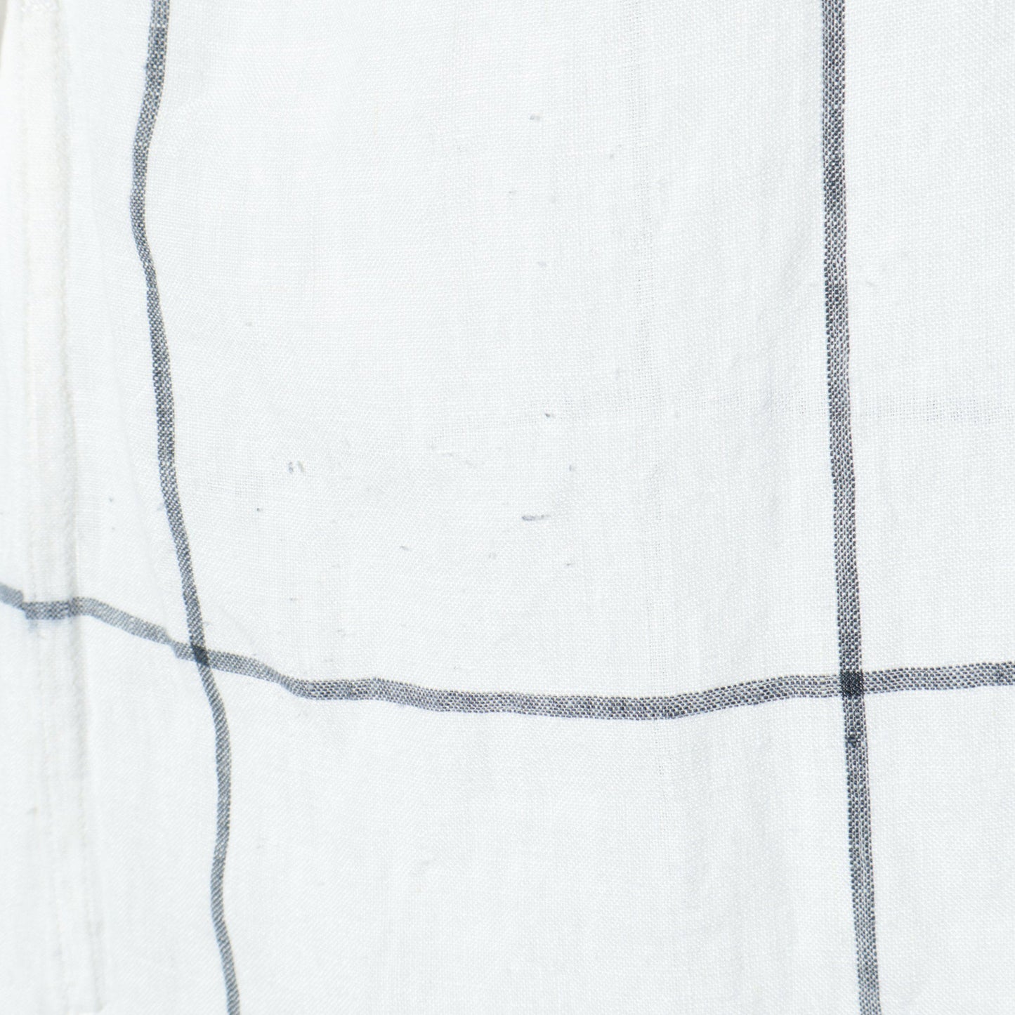 LARGE WINDOWPANE LINEN DRESS