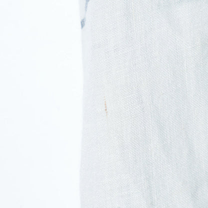 LARGE WINDOWPANE LINEN DRESS
