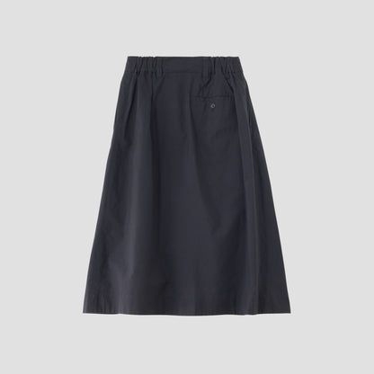MATT COTTON SILK POPLIN SKIRT
