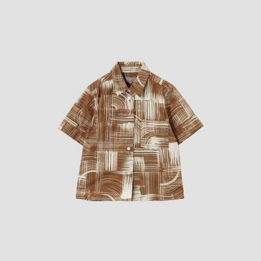 PAINT PRINT COTTON SHIRT