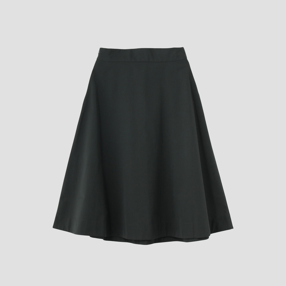 FINE WOOL COTTON TWILL SKIRT