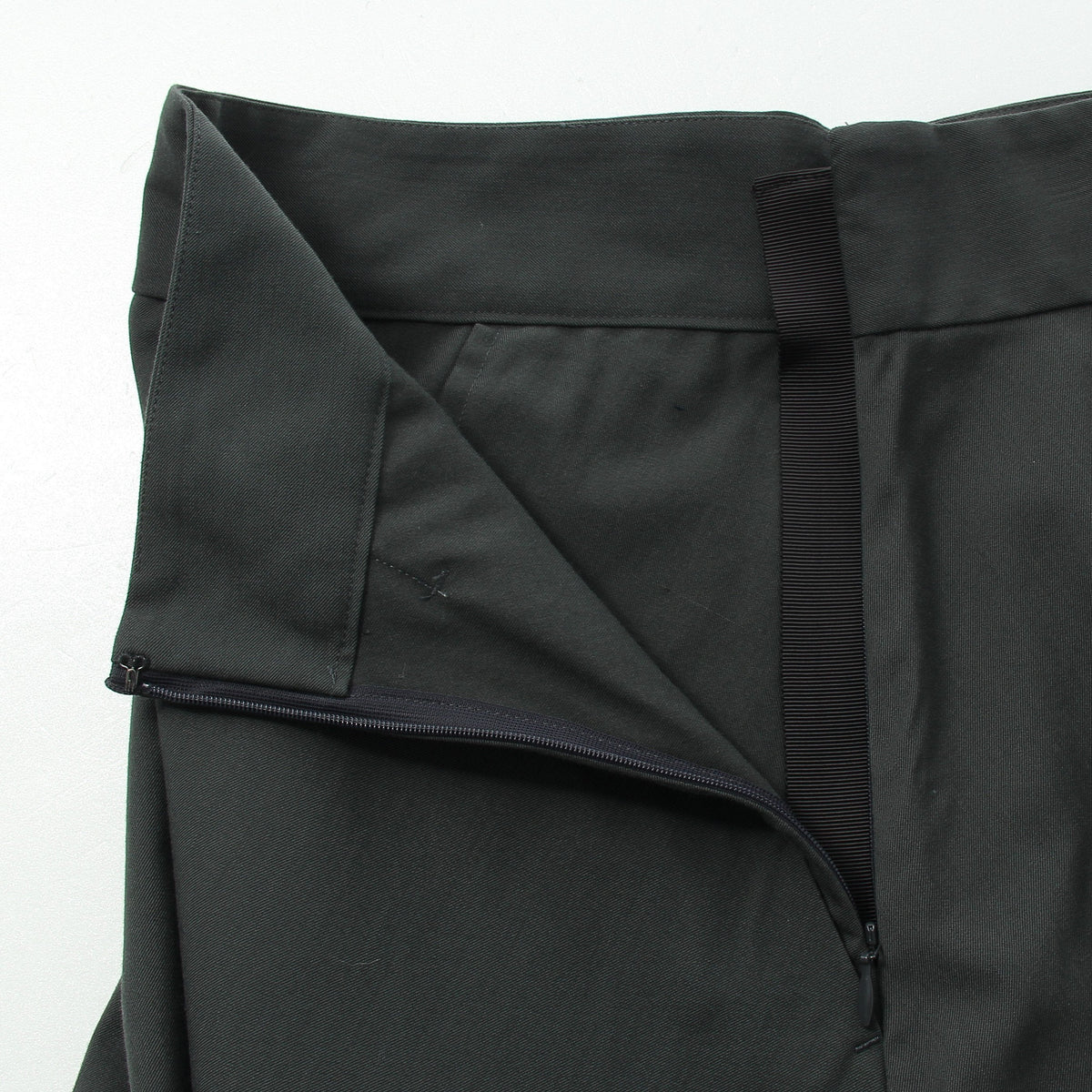 FINE WOOL COTTON TWILL SKIRT