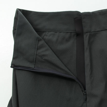 FINE WOOL COTTON TWILL SKIRT