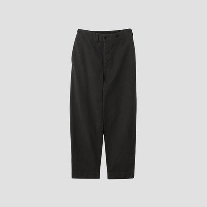 UNEVEN COTTON CANVAS TROUSERS