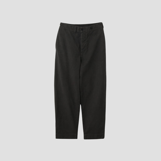 UNEVEN COTTON CANVAS TROUSERS