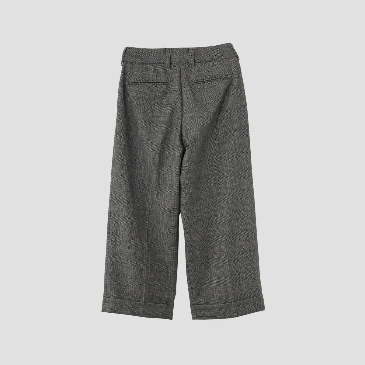 OVERCHECK WOOL TROUSERS