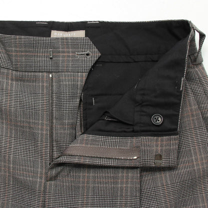 OVERCHECK WOOL TROUSERS
