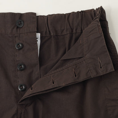 FINE COMPACT COTTON POPLIN TROUSERS