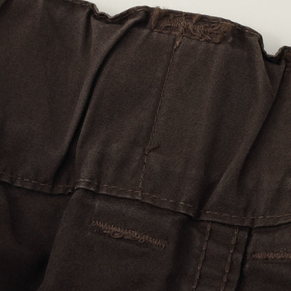 FINE COMPACT COTTON POPLIN TROUSERS