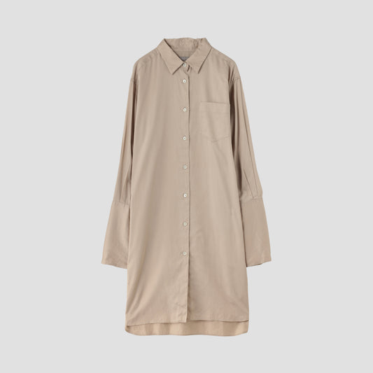 COTTON SATIN DRESS