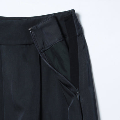 GLAZED COTTON CUPRA SKIRT