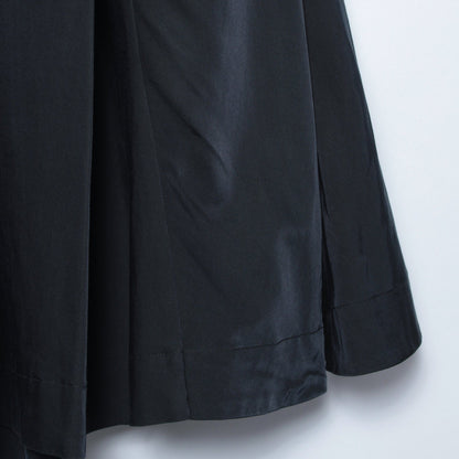 GLAZED COTTON CUPRA SKIRT