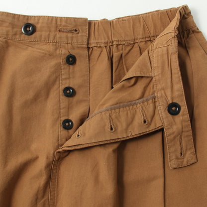 WASHED COTTON POPLIN SKIRT