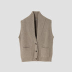 CHUNKY RIB WAISTCOAT KNIT