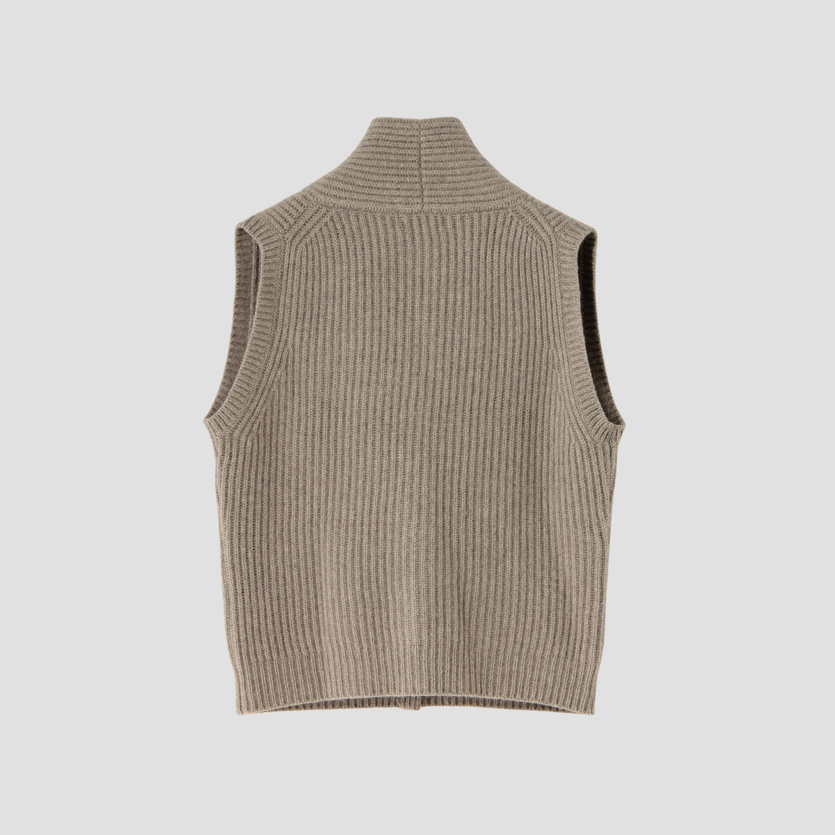 CHUNKY RIB WAISTCOAT KNIT