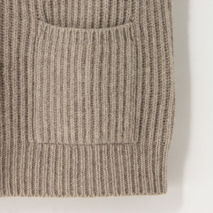 CHUNKY RIB WAISTCOAT KNIT