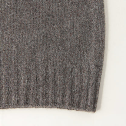 CASHMERE SLEEVELESS ROLL NECK KNIT