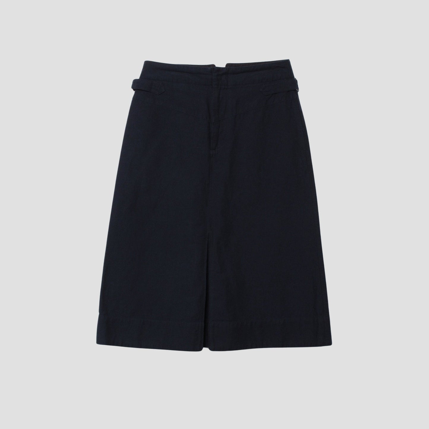 COTTON LINEN TWILL SKIRT