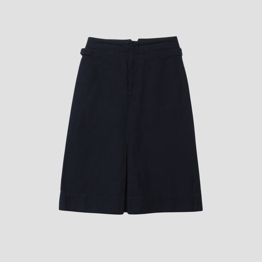 COTTON LINEN TWILL SKIRT