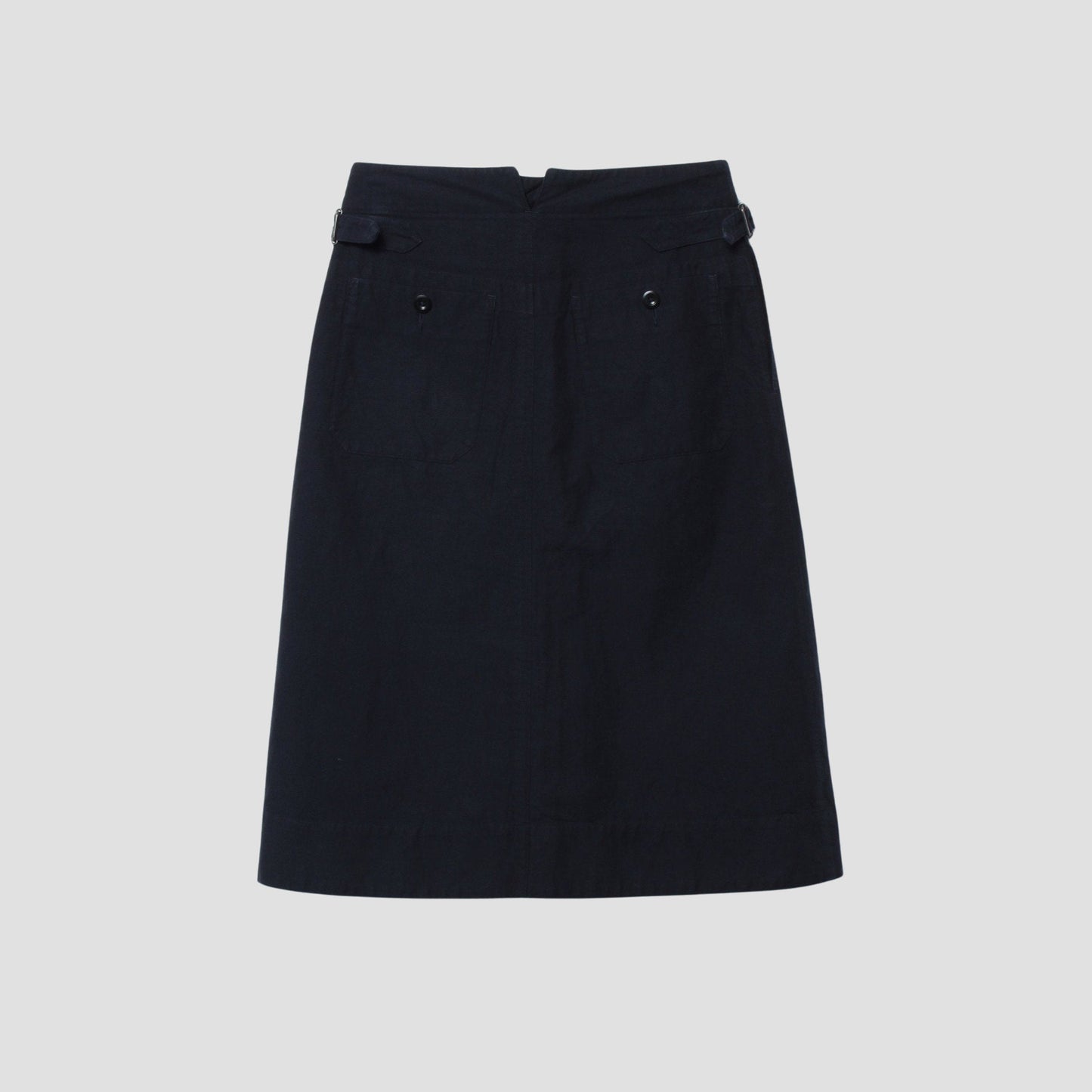 COTTON LINEN TWILL SKIRT
