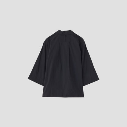 PIECE DYED WASHED COTTON SHIRT