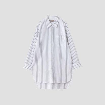 TRIPLE STRIPE COTTON POPLIN SHIRT