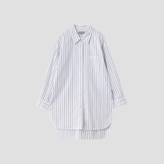 TRIPLE STRIPE COTTON POPLIN SHIRT