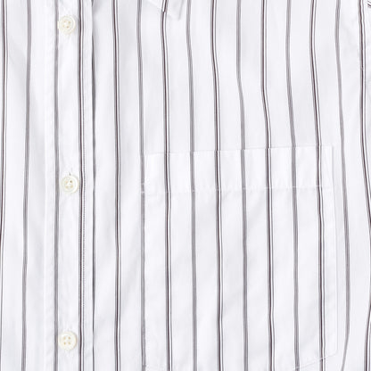 TRIPLE STRIPE COTTON POPLIN SHIRT