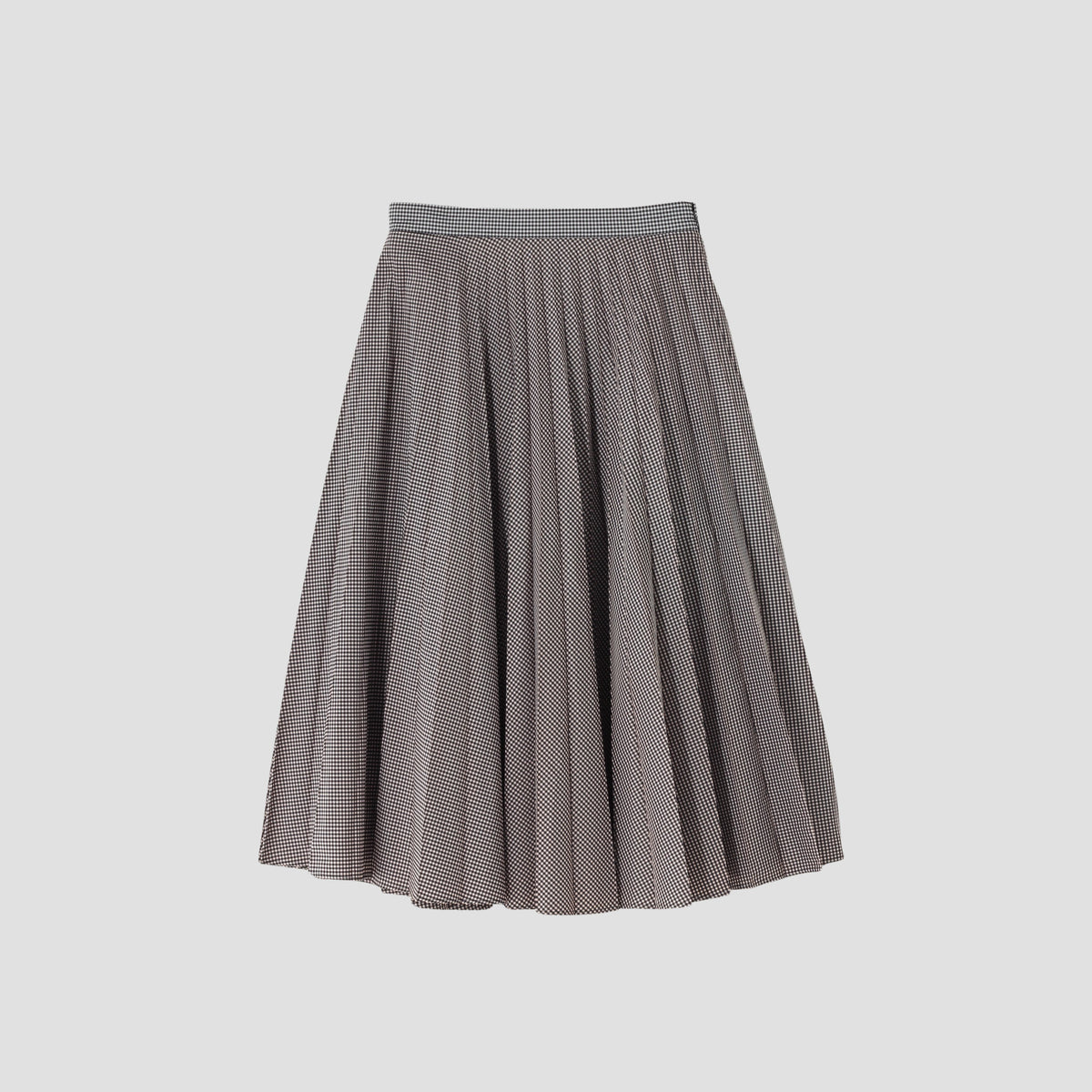 GINGHAM CHECK BLEND SKIRT