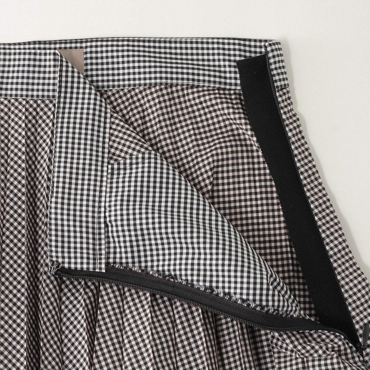 GINGHAM CHECK BLEND SKIRT