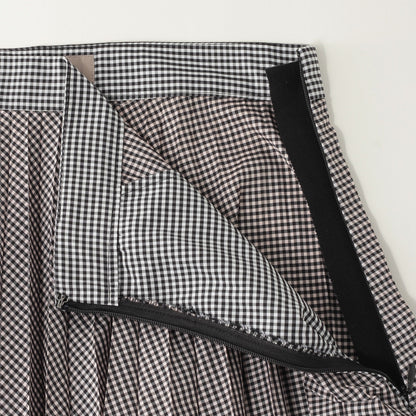 GINGHAM CHECK BLEND SKIRT