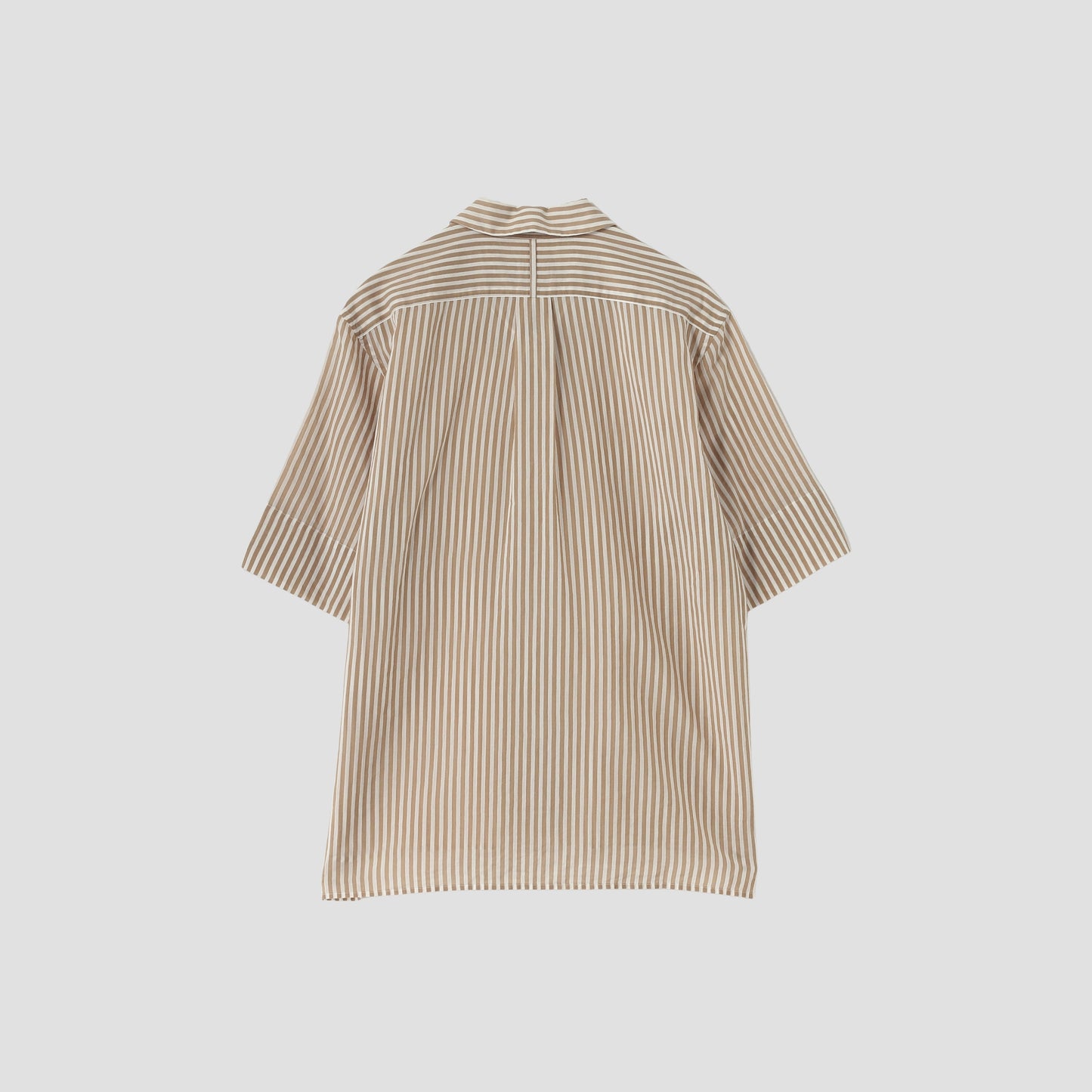 BOLD STRIPE COTTON SILK SHIRT