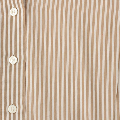 BOLD STRIPE COTTON SILK SHIRT