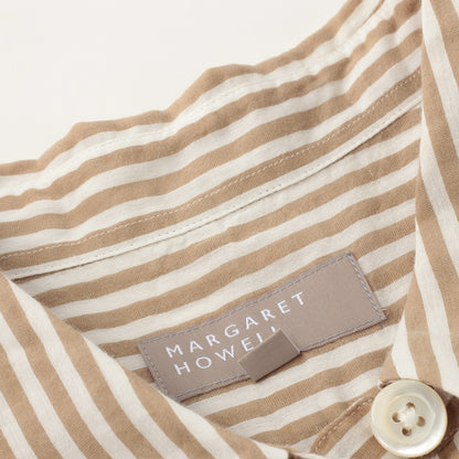 BOLD STRIPE COTTON SILK SHIRT