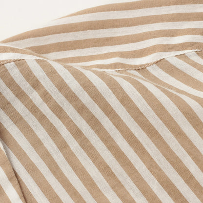 BOLD STRIPE COTTON SILK SHIRT