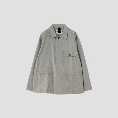 OVERDYE MELANGE COTTON LINEN BLOUSON
