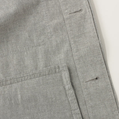 OVERDYE MELANGE COTTON LINEN BLOUSON