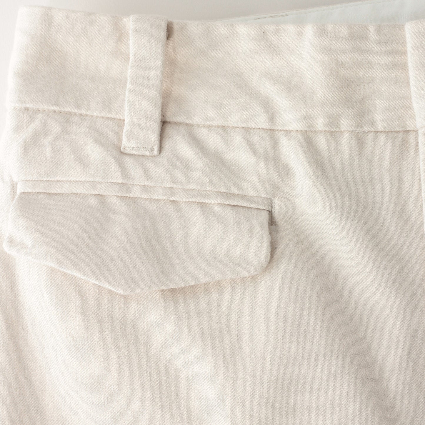 WASHED COTTON TWILL TROUSERS