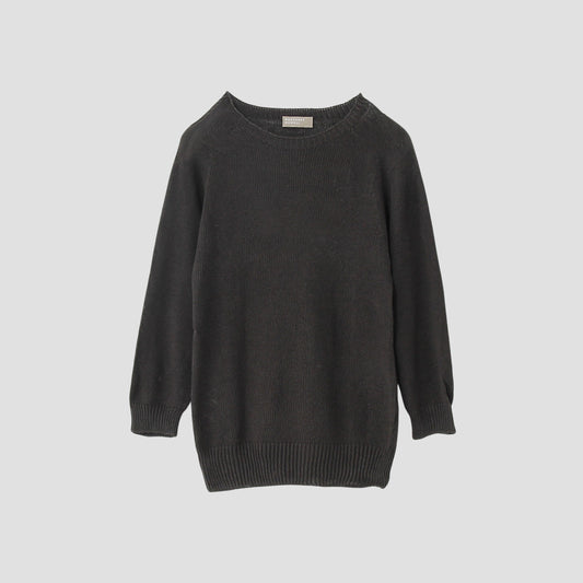 LINEN COTTON CREW NECK KNIT