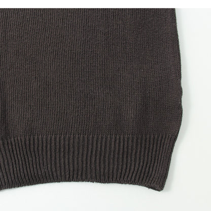 LINEN COTTON CREW NECK KNIT
