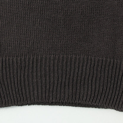 LINEN COTTON CREW NECK KNIT
